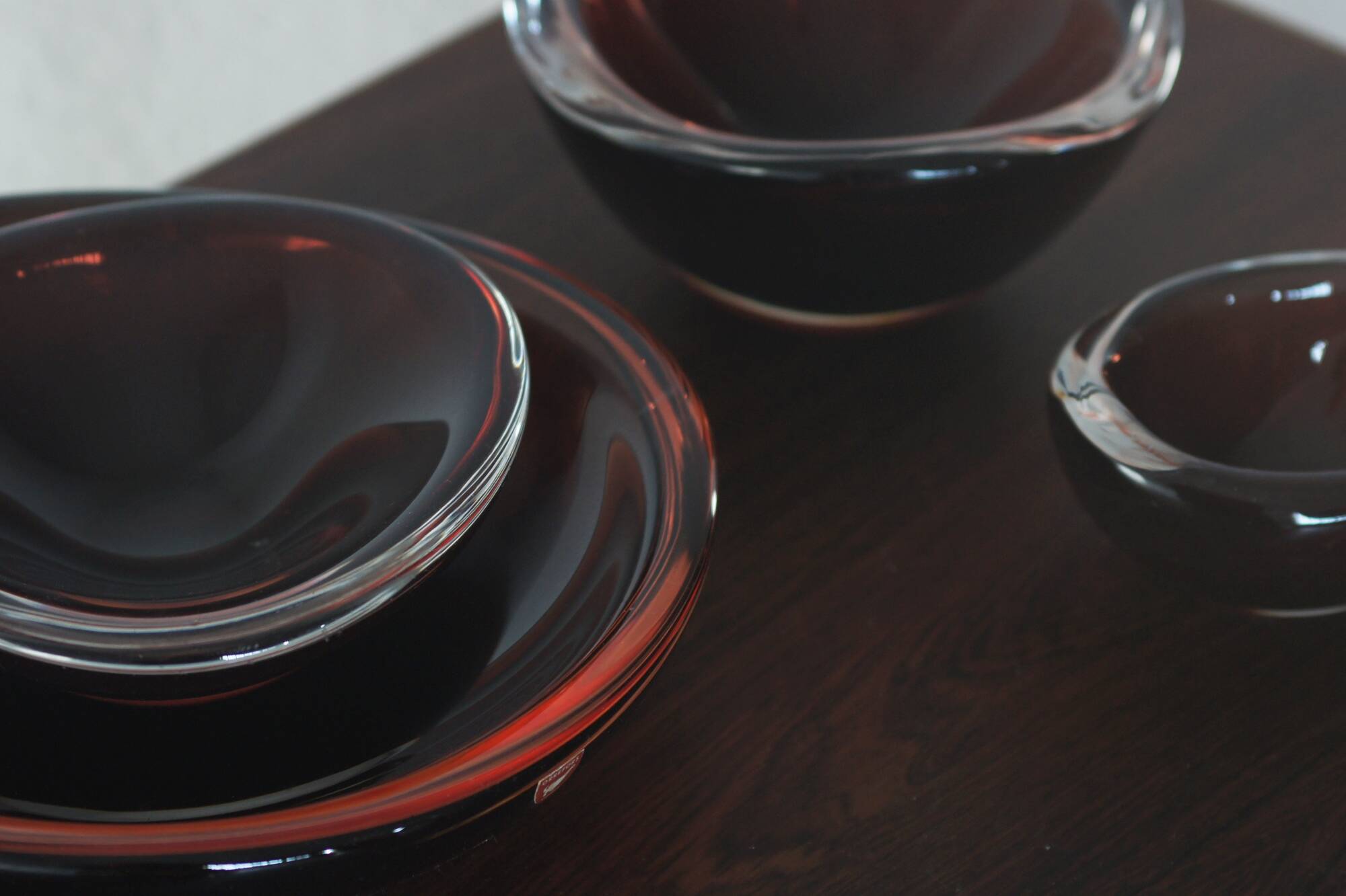 Selena Glass Bowl by Sven Palmqvist for Orrefors, 1950s, Set of 4