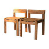 Pair of wooden chairs