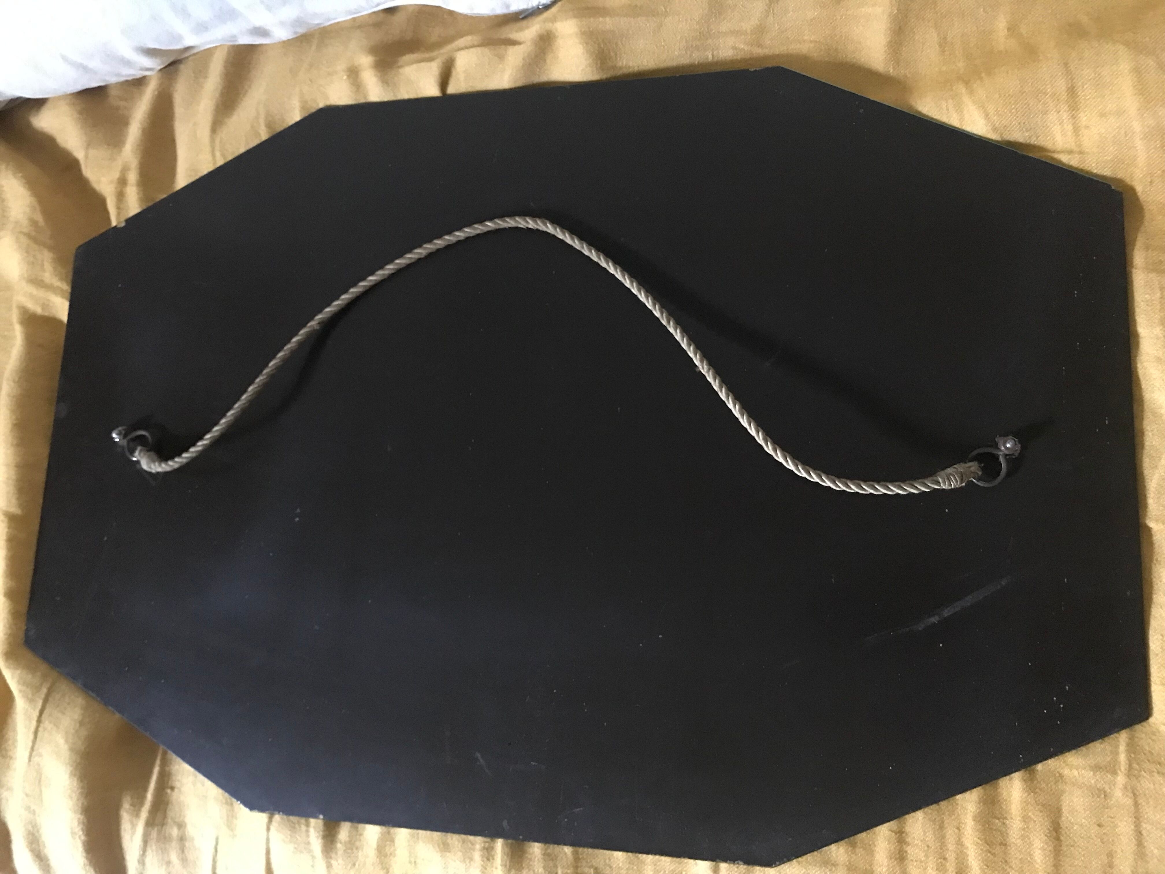 Beveled art deco mirror