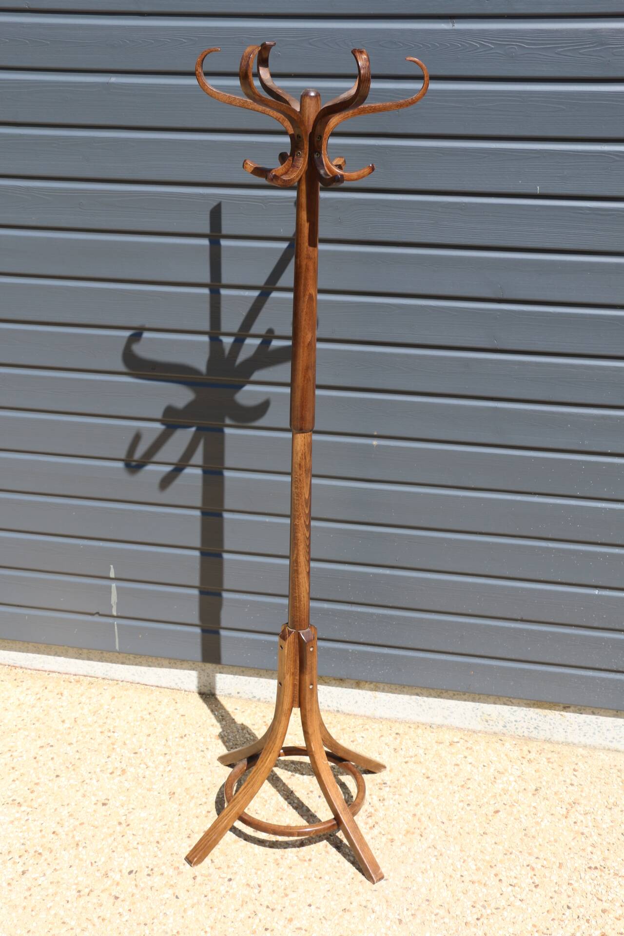 Baumann parrot coat rack simple dark beech