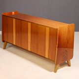 Vintage walnut sideboard, chest of drawers by František Jirák, 1970s, Czechoslovakia
