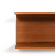 Pair teak wall shelves by Pedersen and Hansen 1960s