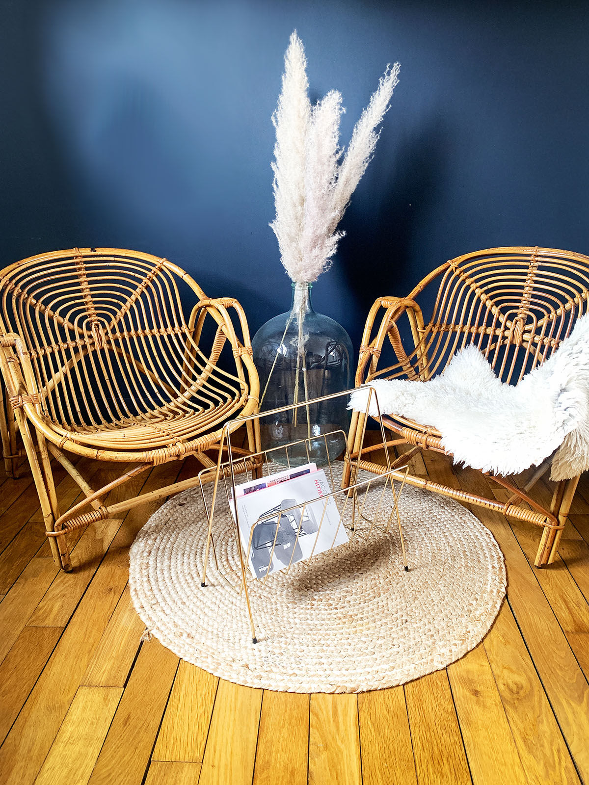 Rattan armchair