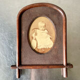Antique Frame carved wood measurements 22 cm x 18 cm