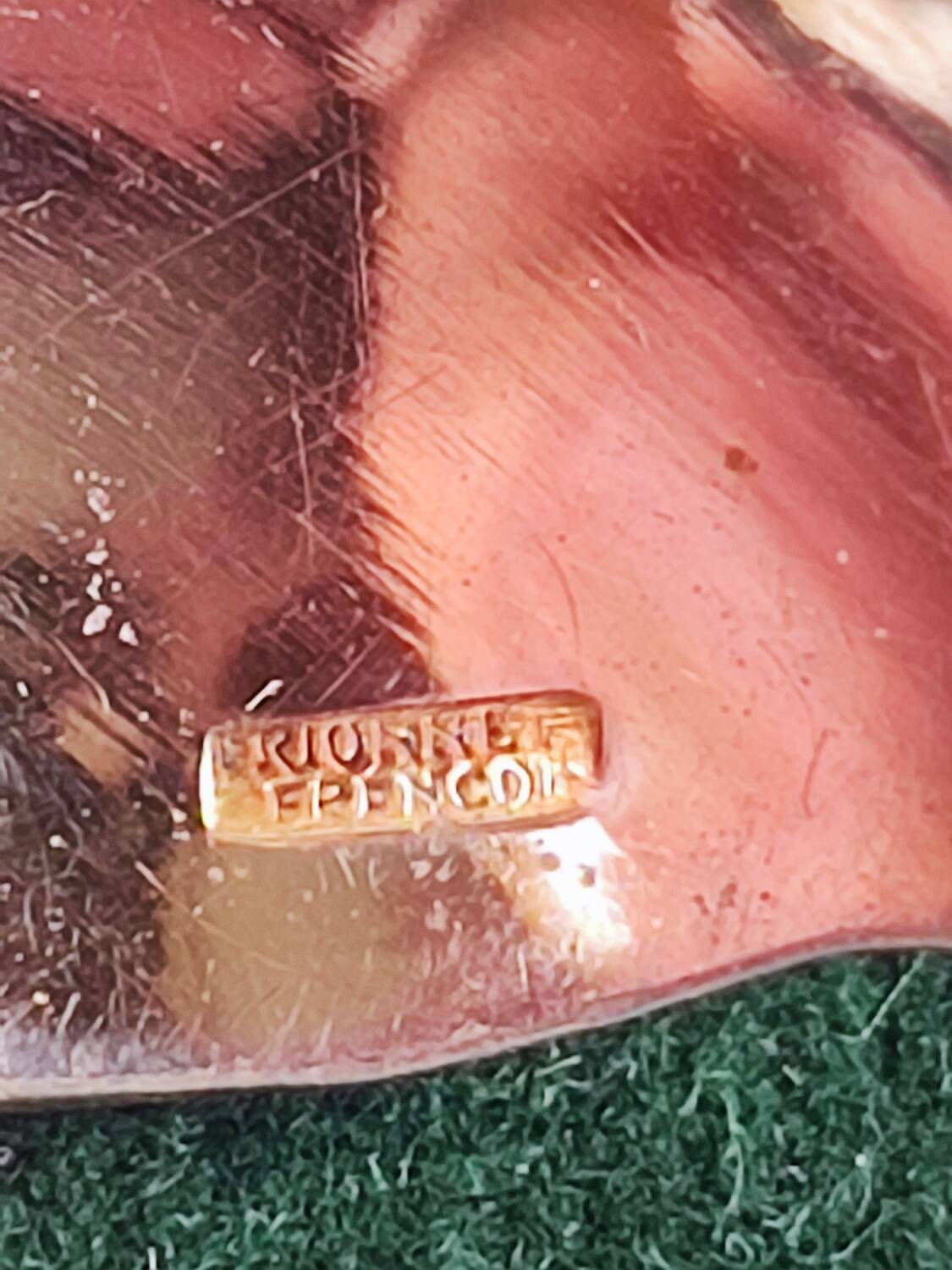 12 gilt metal teaspoons