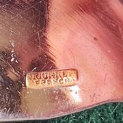 12 gilt metal teaspoons