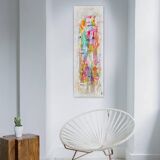 Abstract painting table