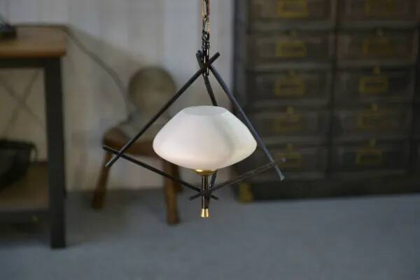 Minimalist 1960s pendant light