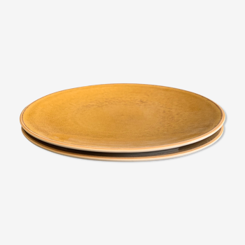 Duo assiettes de présentation Jars Tourron Caramel