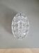 Large molded glass flower holder