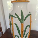 large bamboo vase signed Cartens Germany 1960