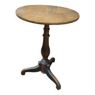 Walnut pedestal table