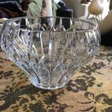 Old crystal salad bowl