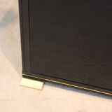 Pierre Vandel Paris Black Lacquered French Sideboard