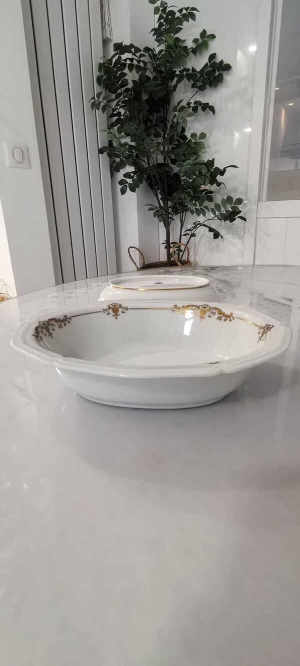Raynaud limoge, plat de légumes 25 cm