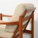 Pair of Danish 1950s teak armchairs