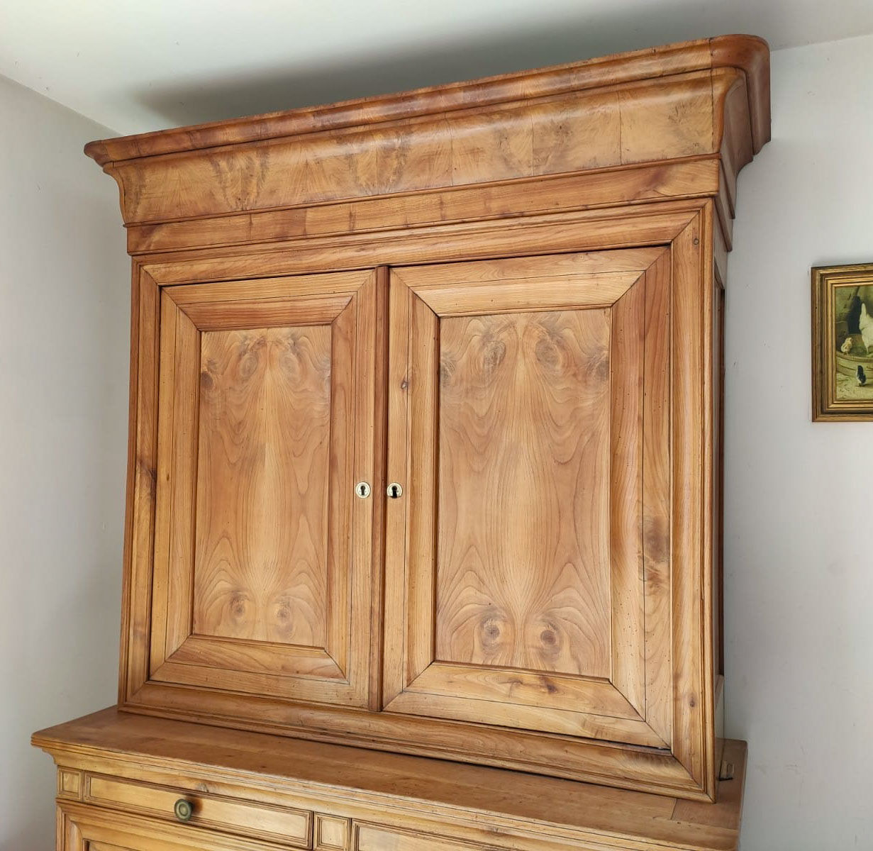 Louis Philippe 19th-century pear-shaped kitchen buffet