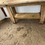 Small old wooden workbench
