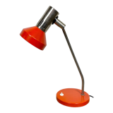 Vintage orange east german table lamp from aka leuchten, 1970s