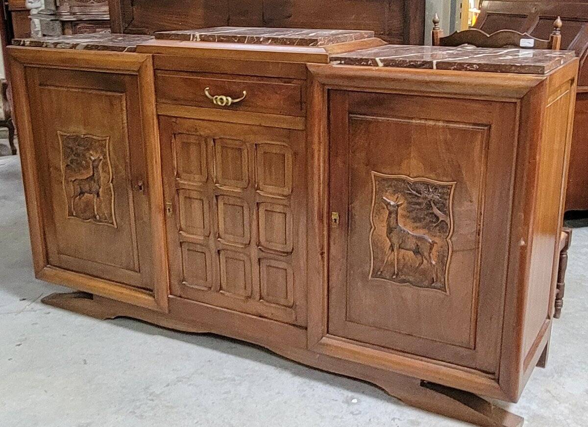 Art Deco sideboard in walnut