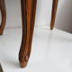Louis XV footrest in carved wood and green velvet