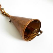 1960s cone pendant lamp in copper by th. valentiner copenhagen denmark