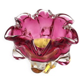 Bowl Ashtray Josef Hospodka Chribska Sommerso Rose 14cm 1.78kg