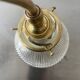 Old vintage brass accordion lamp