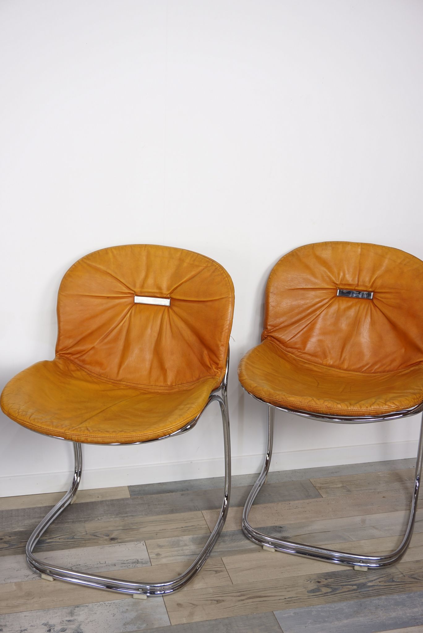Set of 4 chairs Sabrina Italian design of the 1970s Gastone Rinaldi