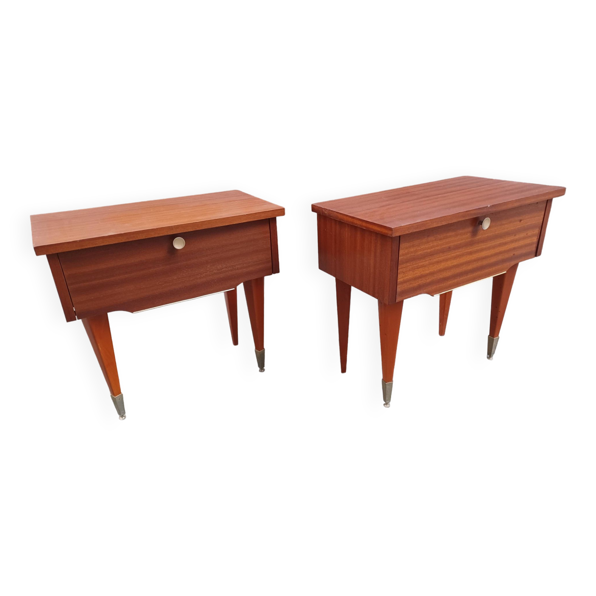 Pair of bedside tables, 60'S