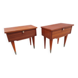 Pair of bedside tables, 60'S