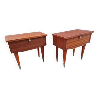 Pair of bedside tables, 60'S