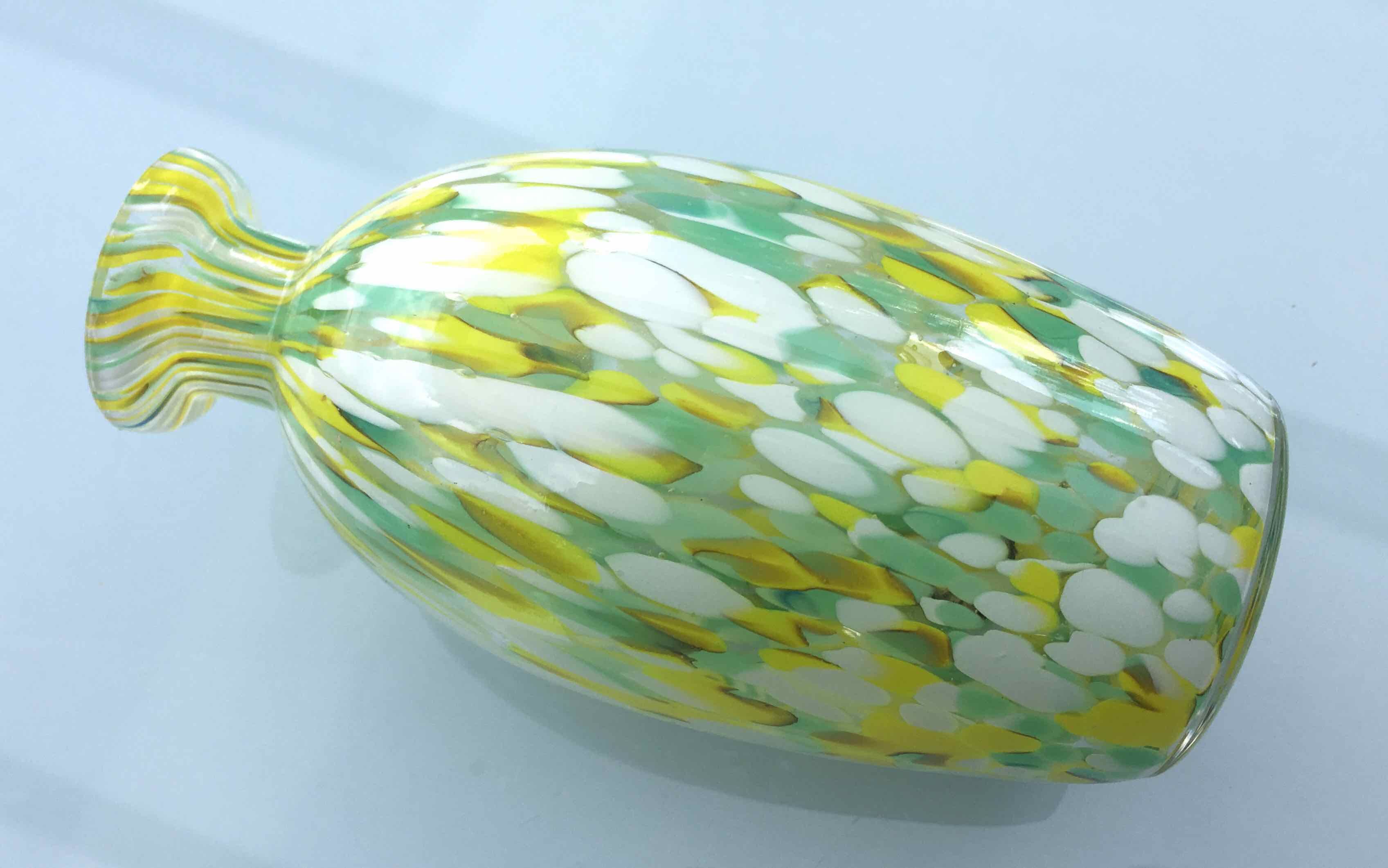 Speckled glass bottle 1930