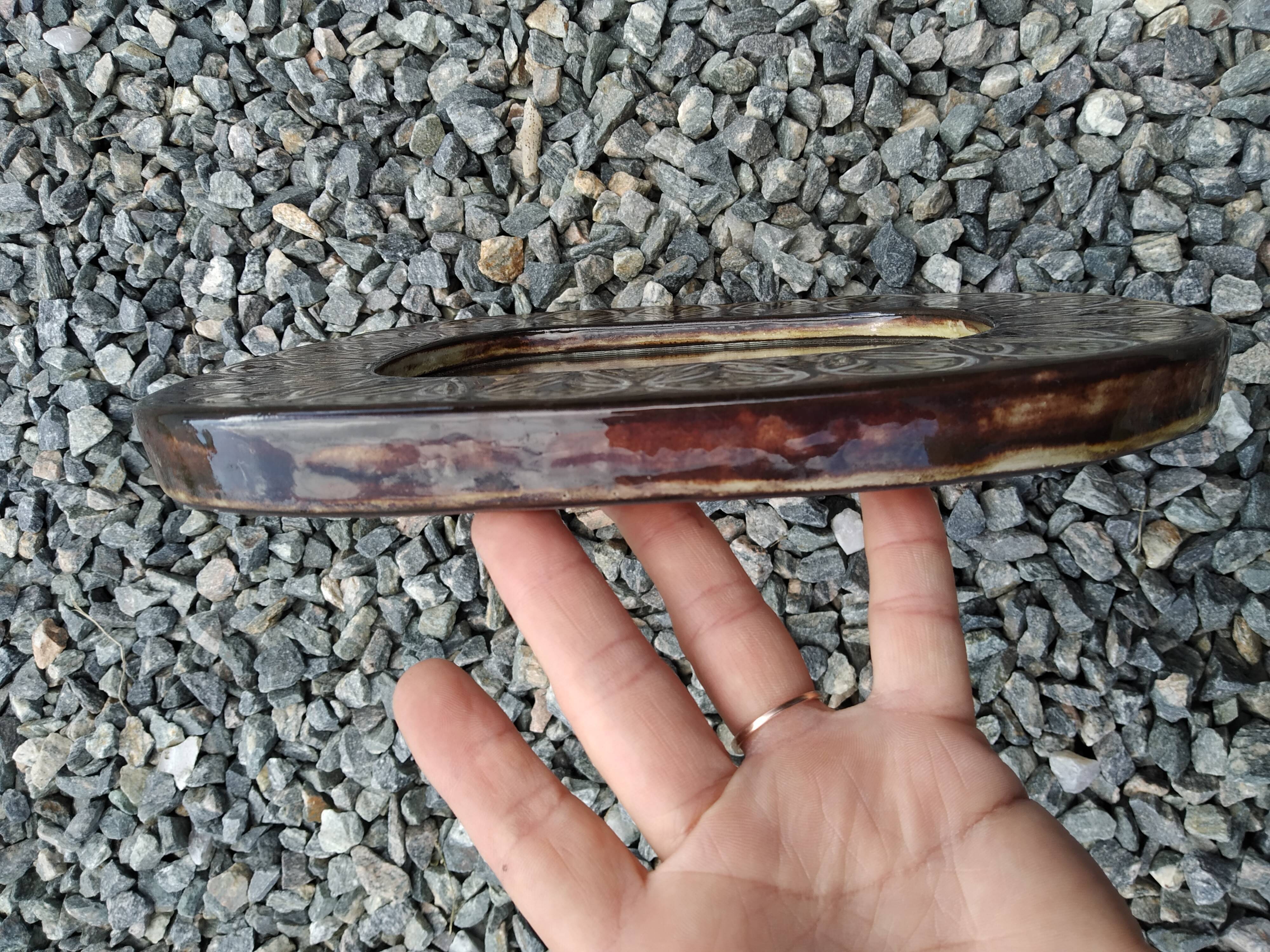 Mirror Jean Claude Malarmey ceramic Vallauris