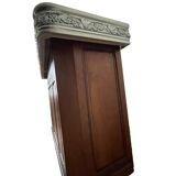 Solid oak bar, tin counter, authentic craftsmanship in perfect condition