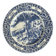 Assiette plate en terre de fer anglaise