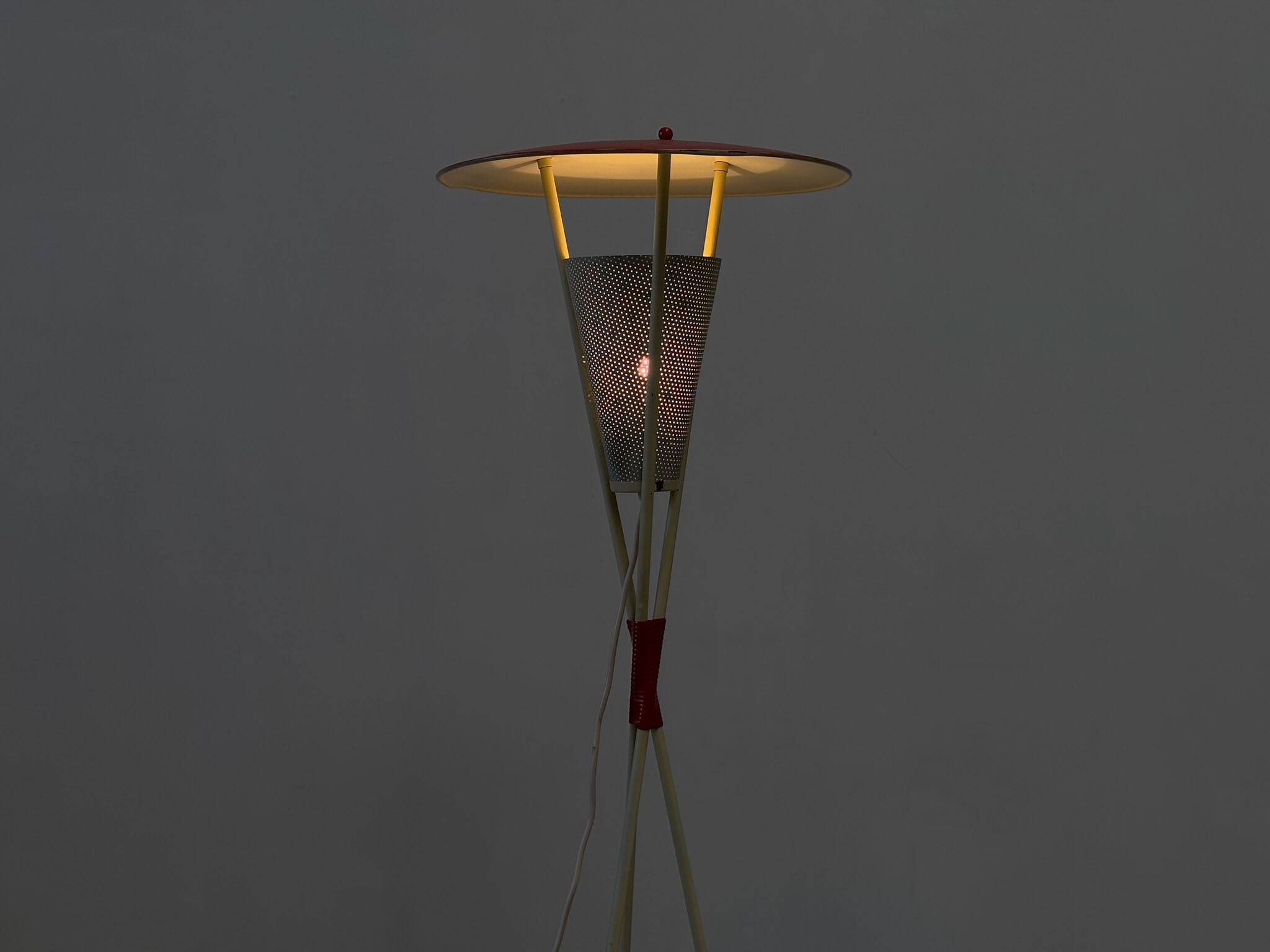 1950's Dutch tripod floor lamp