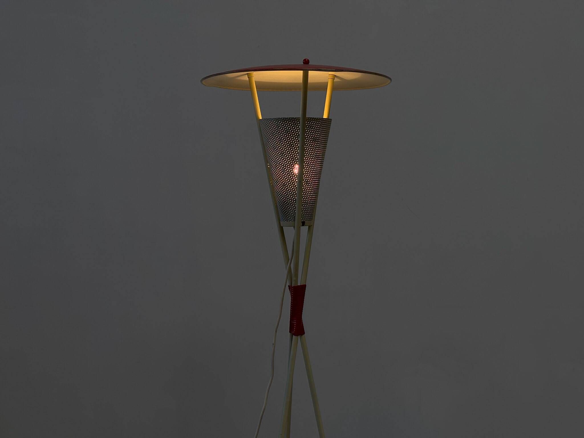 Lampadaire trépied hollandais des années 1950