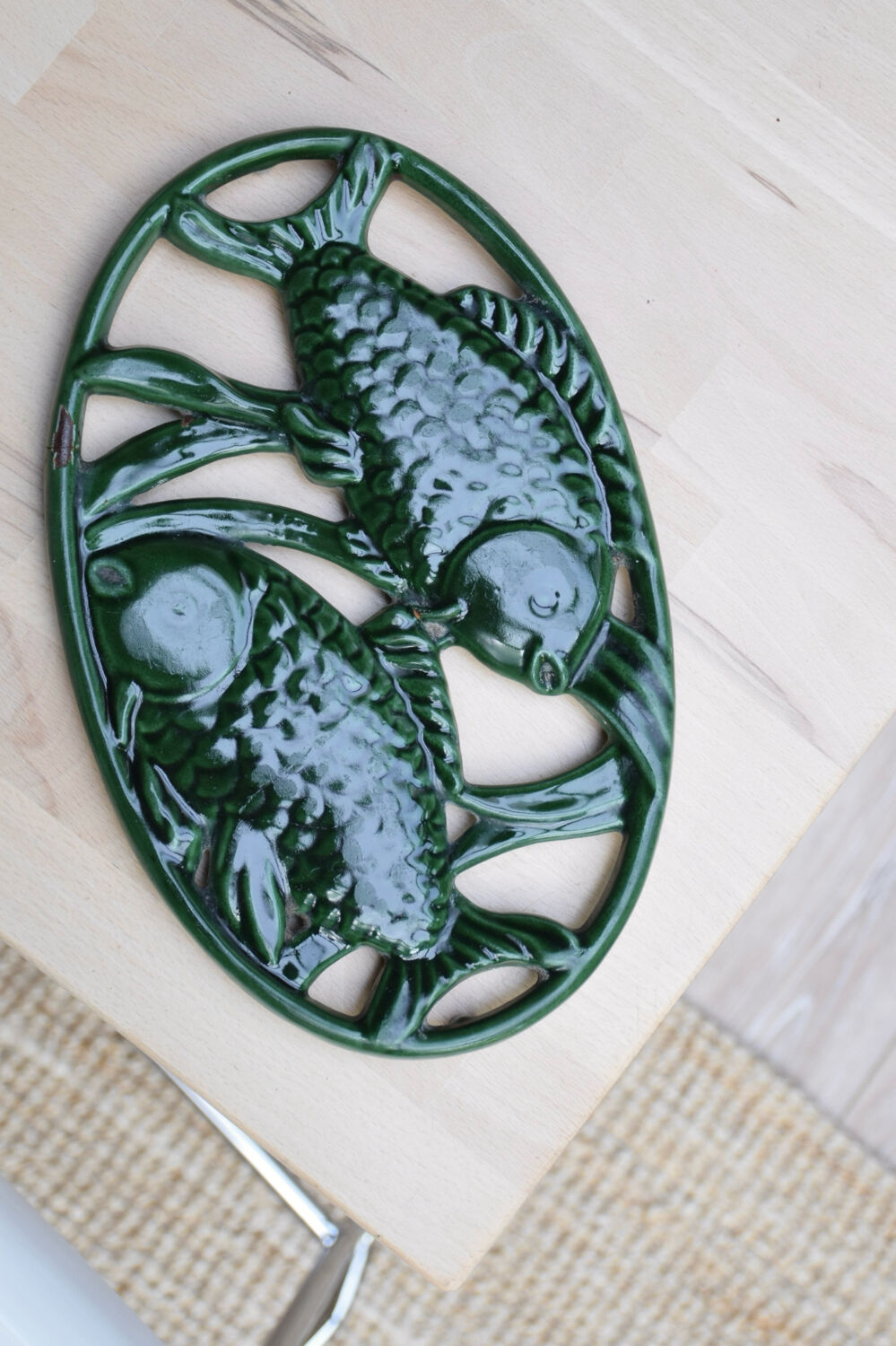 Ceramic fish trivet