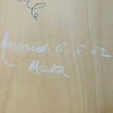 Vintage sideboard from 1962, signed