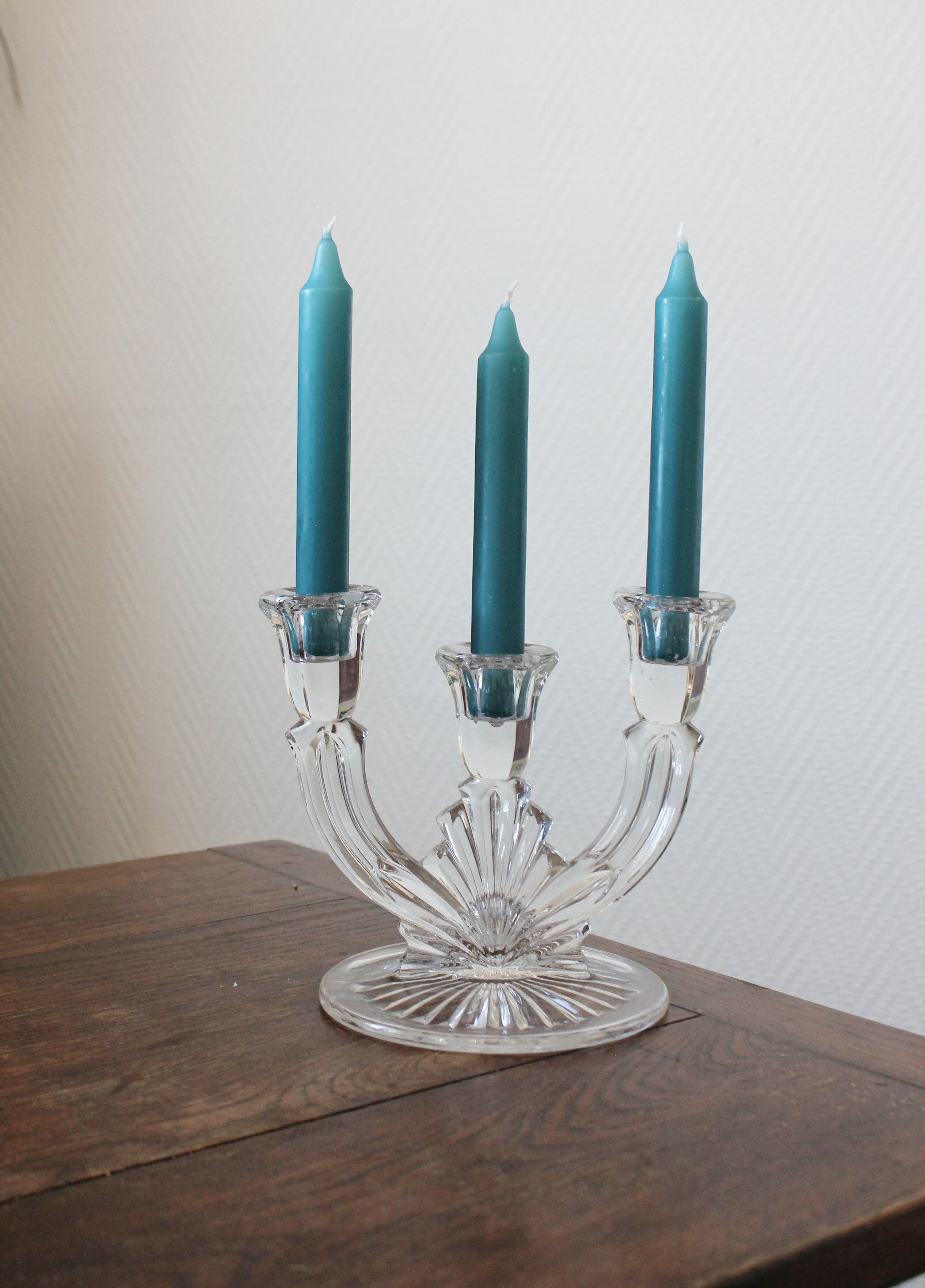 Vintage Crystal Candle Holder Chandelier