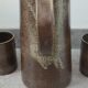 Ceramic workshop service in stoneware signed by karoly balogh.