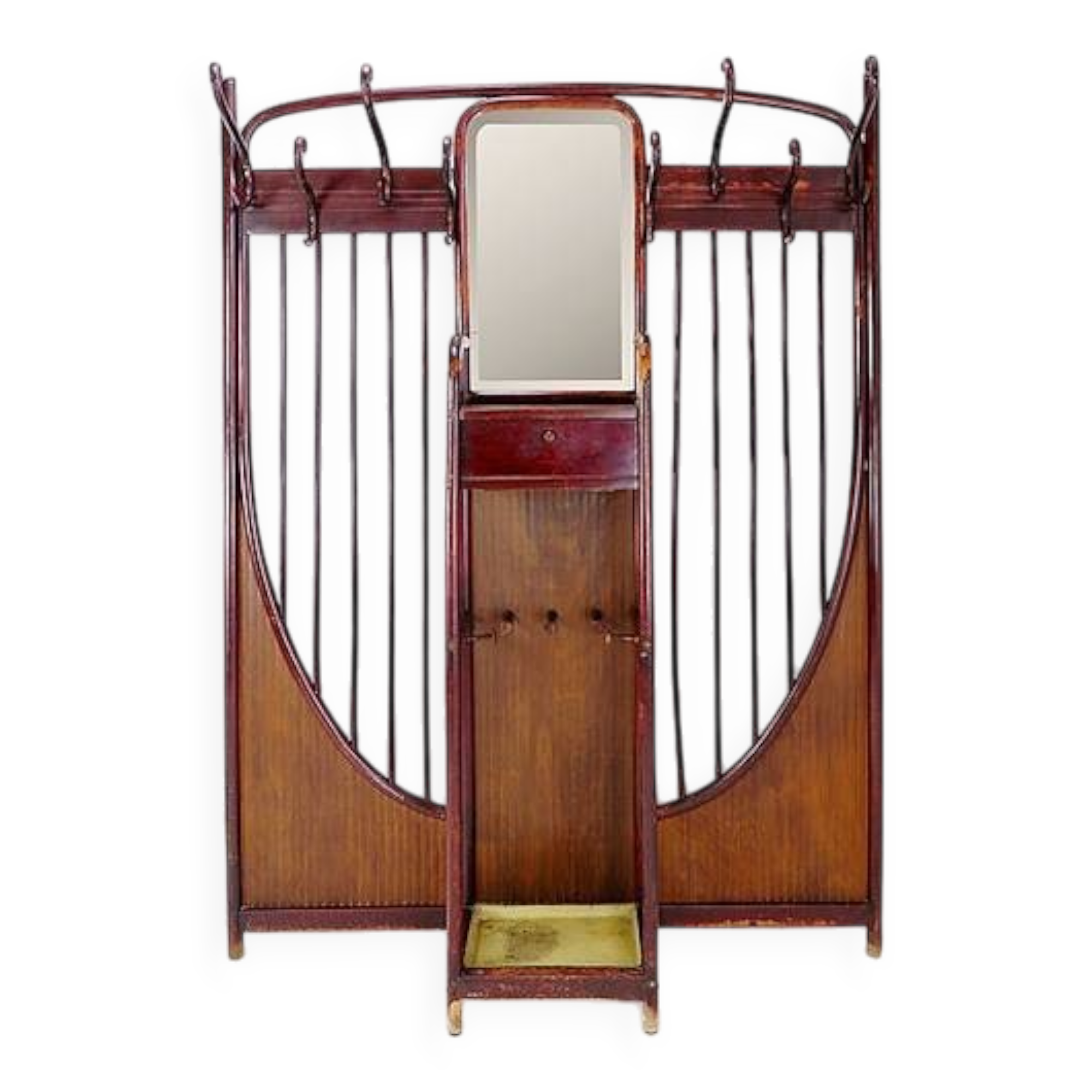 Porte-manteau mural Thonet Art Nouveau Vienne c.1900