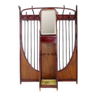 Porte-manteau mural Thonet Art Nouveau Vienne c.1900