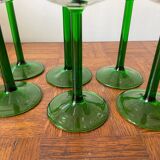 Set of 6 Alsatian white wine glasses