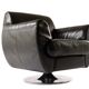 BoConcept Black Leather Armchair, Denmark 2000's