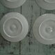 6 plates with white presentation oysters Pillivuyt France