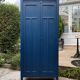 Armoire parisienne bleue panneautée 1940