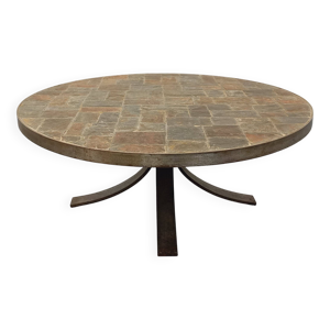 Table basse ronde vintage