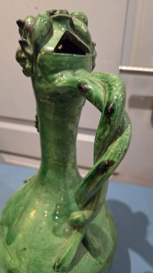 Grande Aiguière de Collection XL – Céramique de Tamegroute – Vert Émeraude